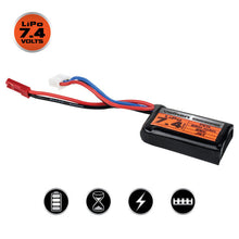 Load image into Gallery viewer, LiPo 7.4v 250mAh 25C HPA Airsoft Battery (JST)